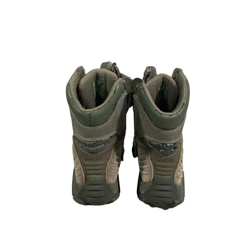 BATES‎ MEN'S BOOTS 7.0 SAGE GREEN PREOWNED SIDE ZIP E04276 GX-8